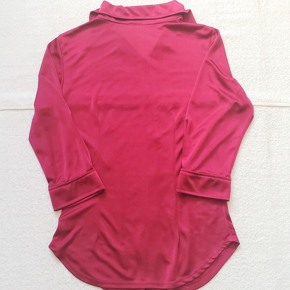 🐱Lux Fushia Blouse - Picture 3 of 5